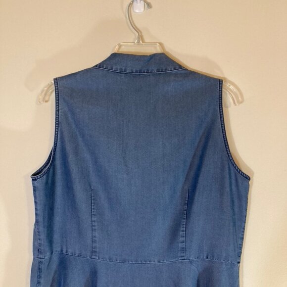 Peter Nygard Dress Button Up Front Covered Placket Shirt Dress SZ L - Picture 5 of 8